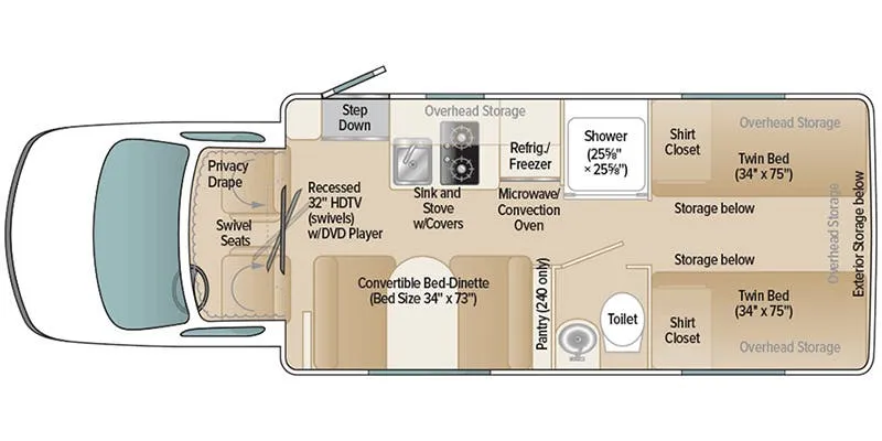 Coach House Platinum II 240 DRT floor plan