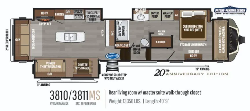 Keystone Montana 3810 floor plan