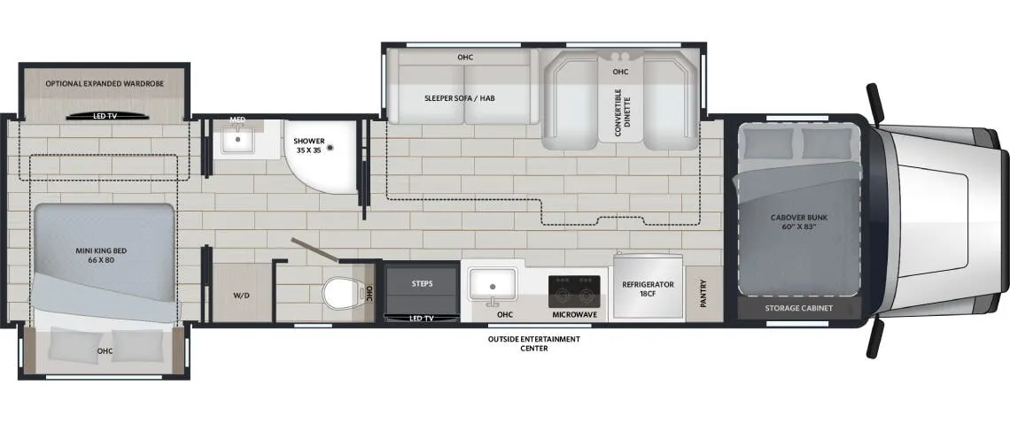 Renegade RV Classic 38CSB floor plan