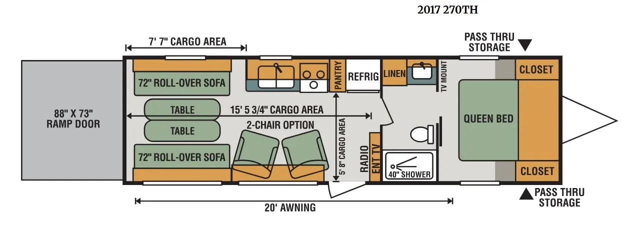 K-Z Sportster 270TH floor plan