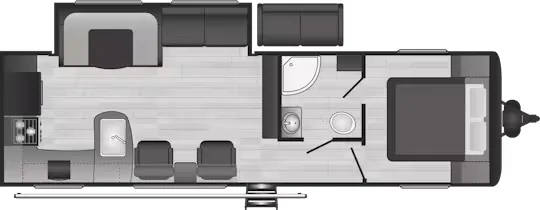 Keystone Hideout 28RKSWE floor plan