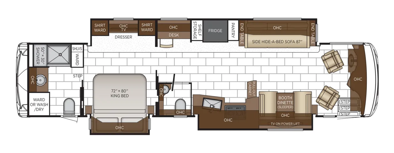 Newmar Ventana 4068 floor plan