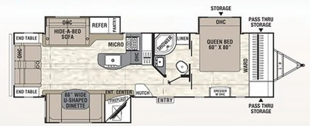 Coachmen Freedom Express Maple Leaf Edition 293 RLDSLE floor plan