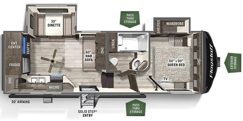 Forest River Flagstaff Super Lite 524EWS floor plan