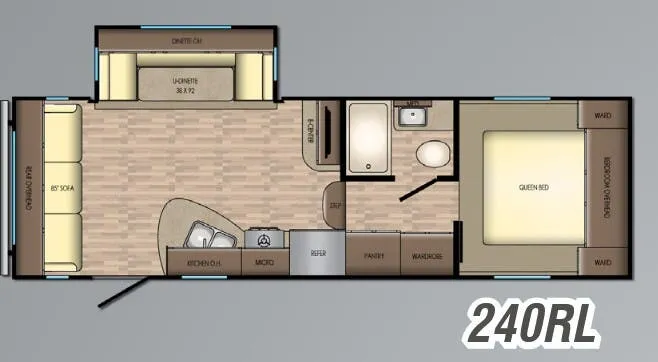 CrossRoads Volante 240RL floor plan