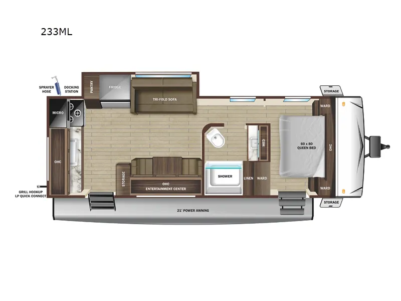 2026 Jayco Starcraft 233ML - Floor plan