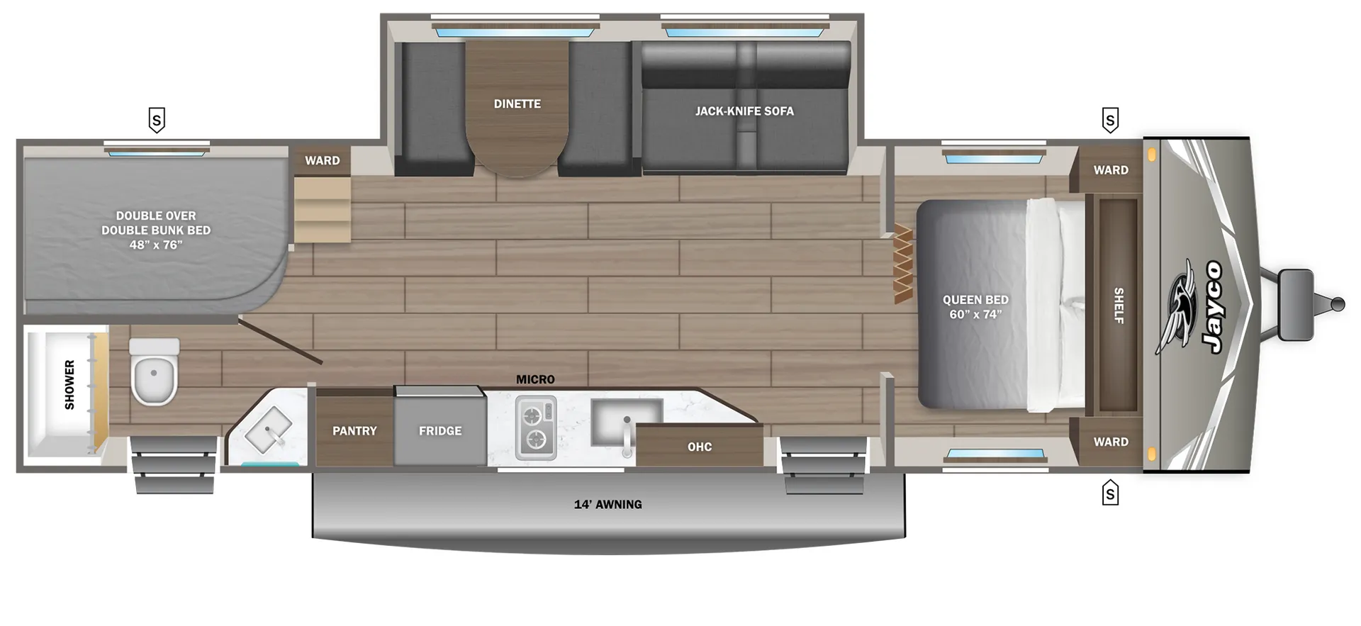 Jayco Jay Flight Sport Edition 270BHS floor plan