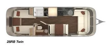Airstream International Serenity 28RB TWIN floor plan