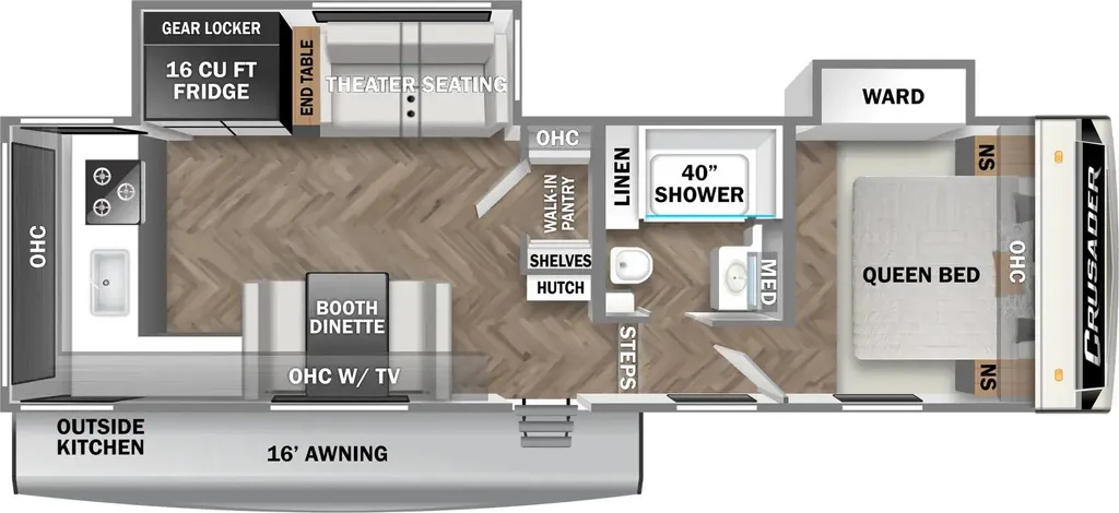 2025 Prime Time Crusader 265MLE floor plan