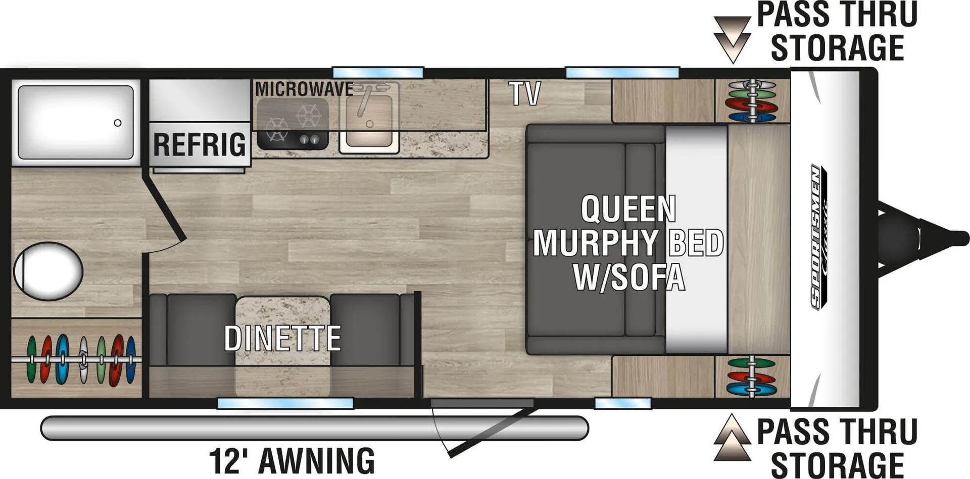 2023 KZ Sportsmen 170MB - Floor plan