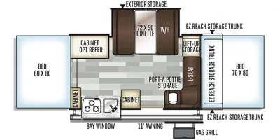Forest River Rockwood Premier 2514G floor plan