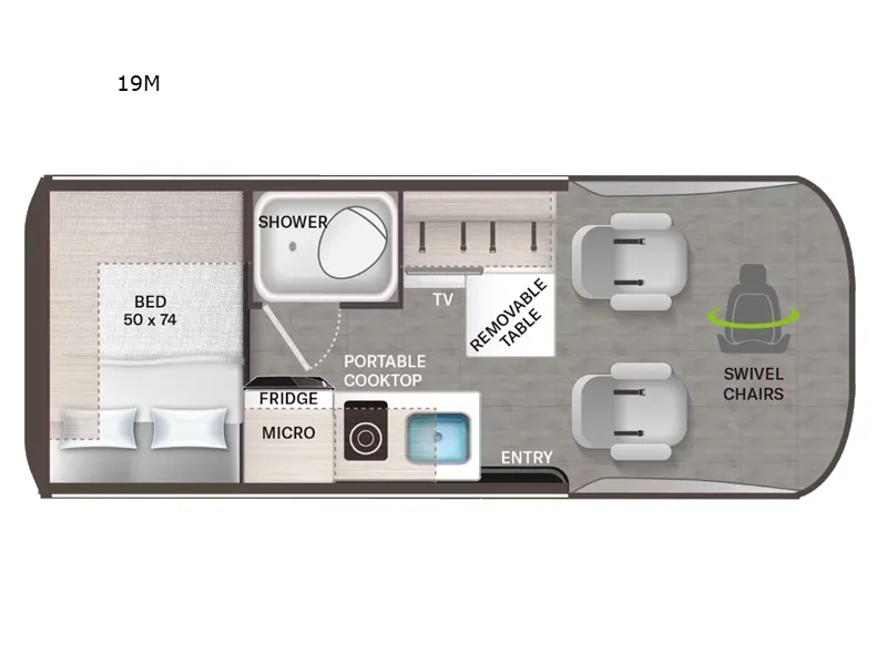 2027 Thor Motor Coach Sanctuary 19M floor plan