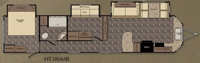 CrossRoads Hampton HT380MB floor plan