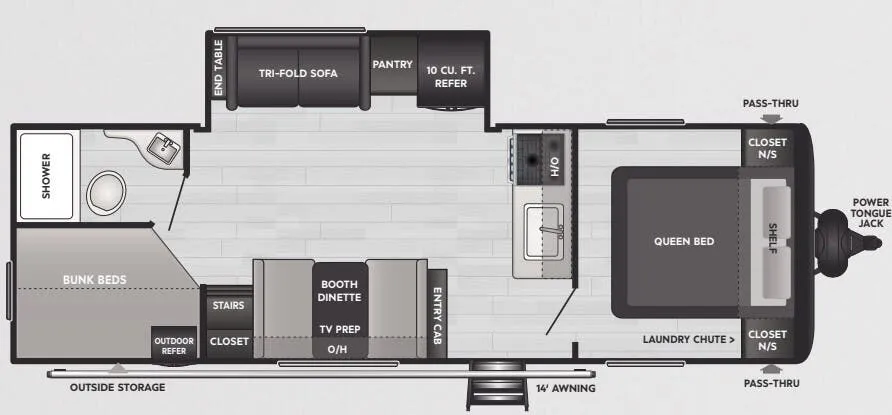 Keystone Springdale 250BH floor plan