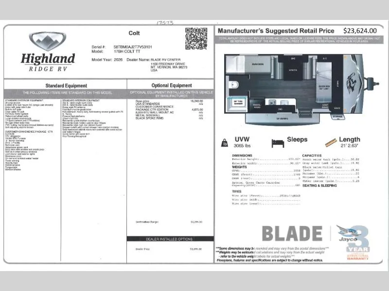 2026 Open Range RV Open Range Colt 17BH - Photo 3