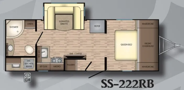CrossRoads Sunset Trail Super Lite 222RB floor plan