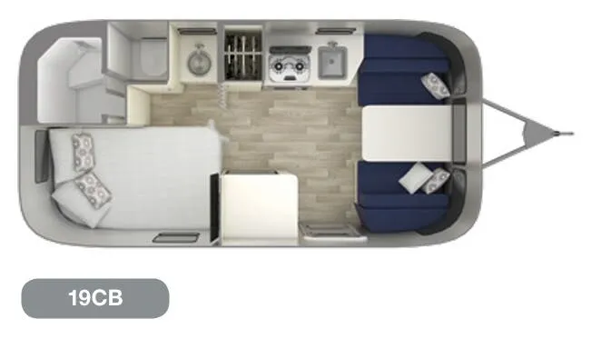 2020 Airstream Bambi 19CB floor plan