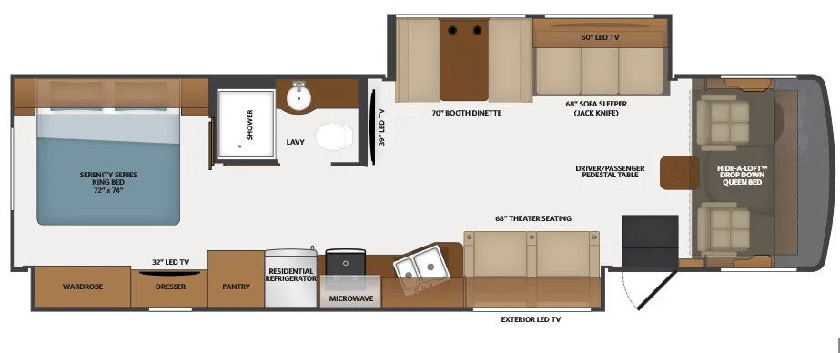 Fleetwood Flair 35R floor plan