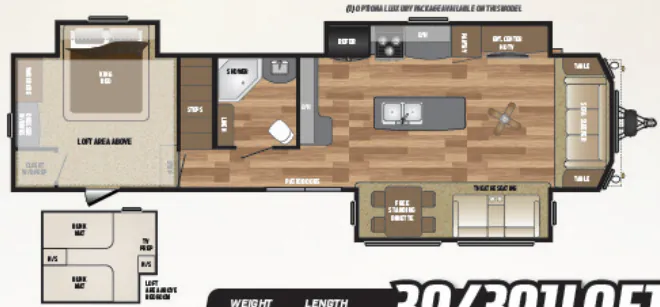 Keystone Retreat 39LOFT floor plan