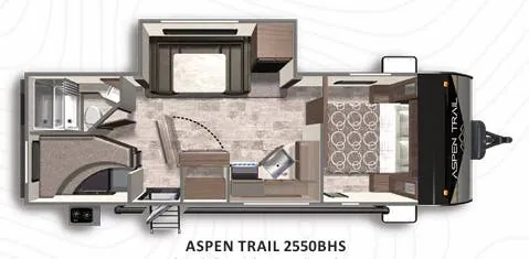 Dutchmen Aspen Trail 2550BHS floor plan