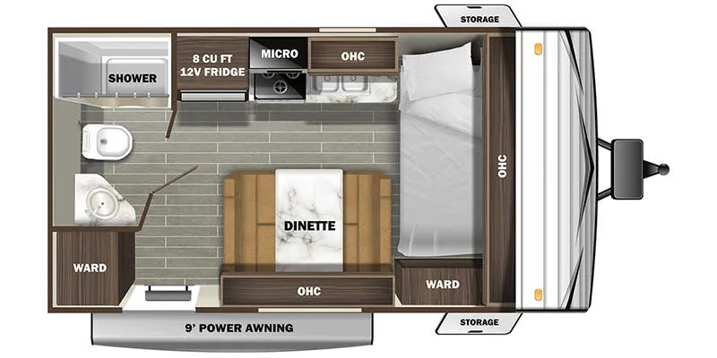 Starcraft Autumn Ridge 172FB floor plan