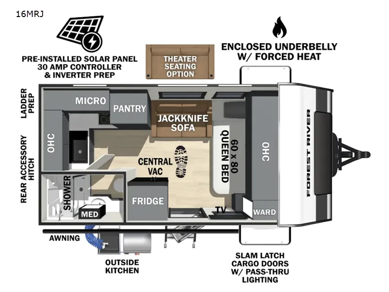 2026 Forest River IBEX 16MRJ - Floor plan