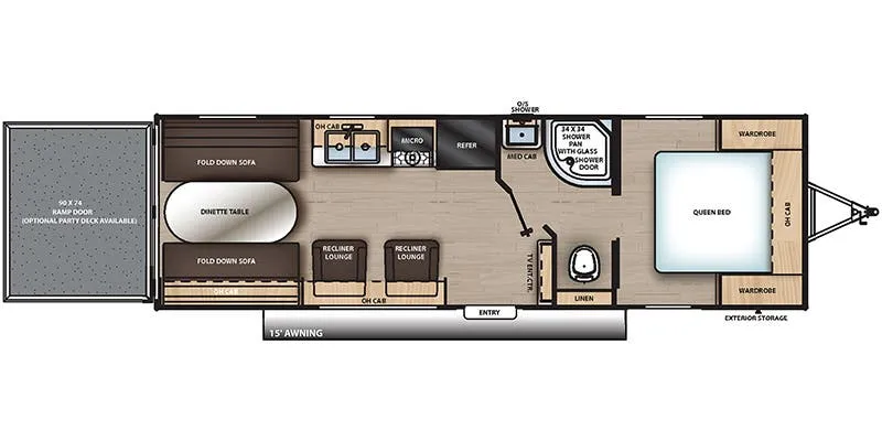 2021 Coachmen Catalina Trail Blazer 26TH - Floor plan