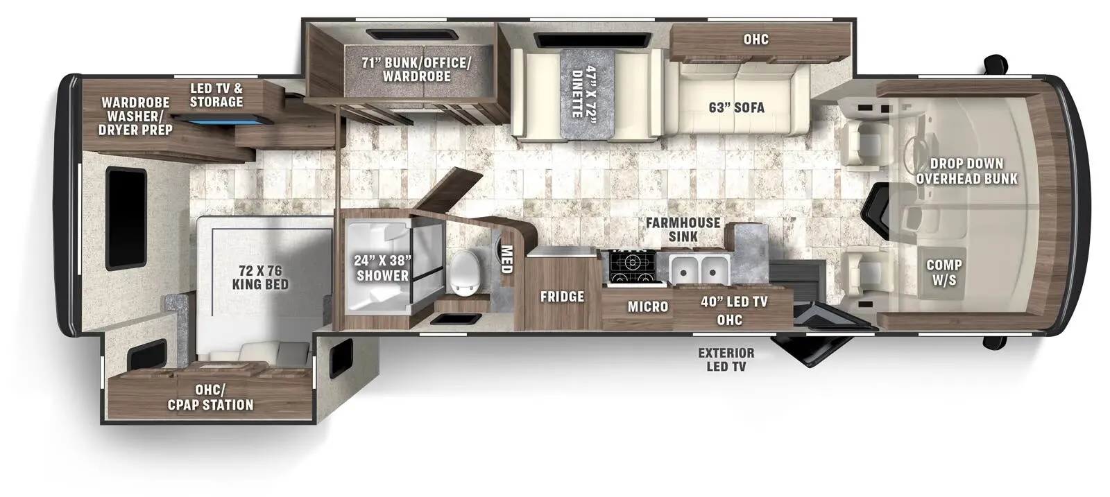 Coachmen Pursuit 31ES floor plan