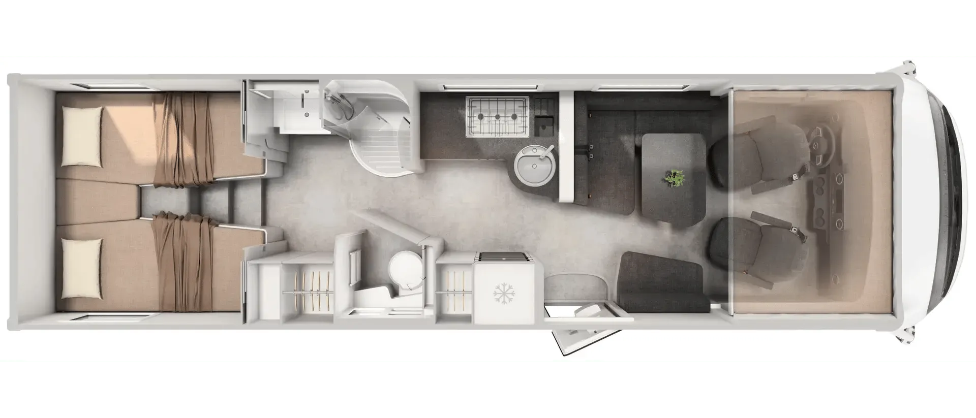Hymer B-Class MasterLine I 880 floor plan