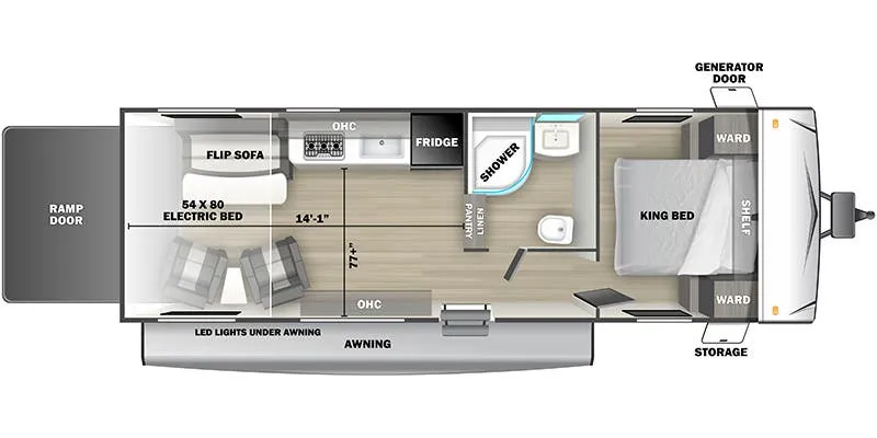 Forest River Stealth 2530SLE floor plan
