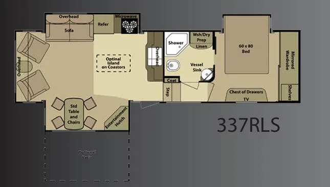 Highland Ridge Open Range 337RLS floor plan