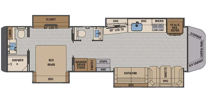 Renegade RV XL X43DB floor plan