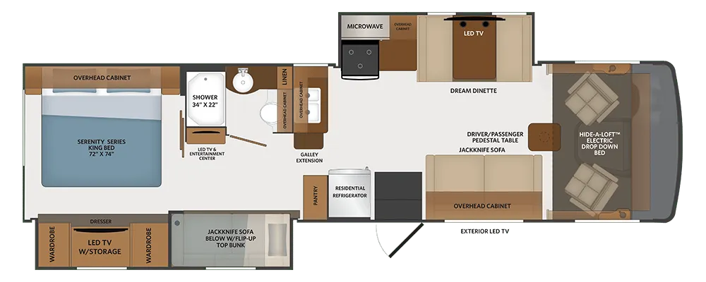 2026 Fleetwood Flair 33B6 - Floor plan
