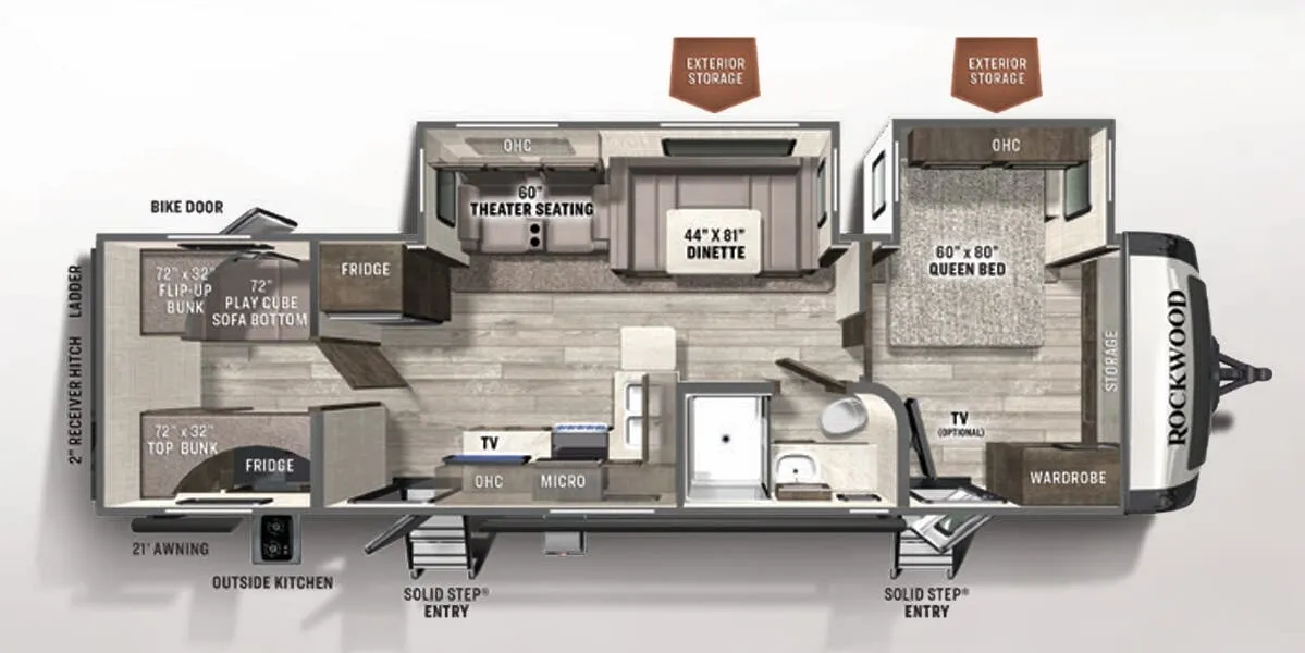 Forest River Rockwood Ultra Lite 2911BS exterior