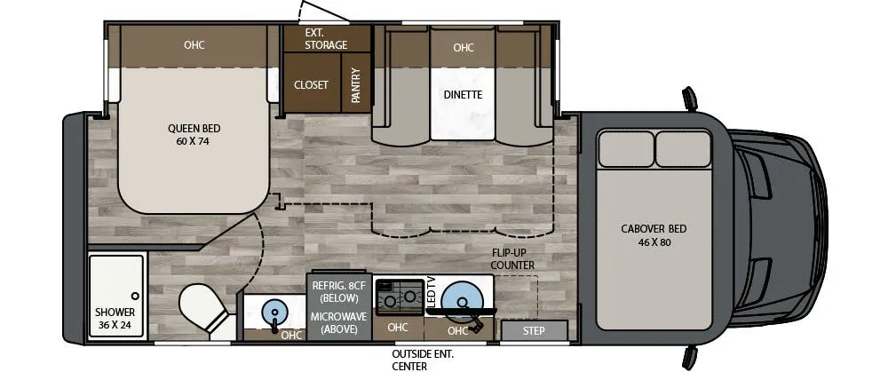 2026 Renegade RV Vienna 25FWC floor plan