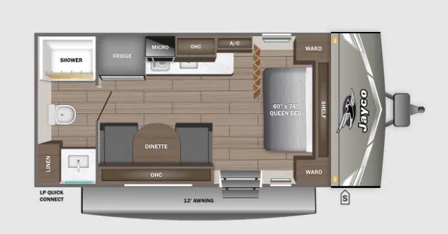 Jayco Jay Flight 175FQW floor plan