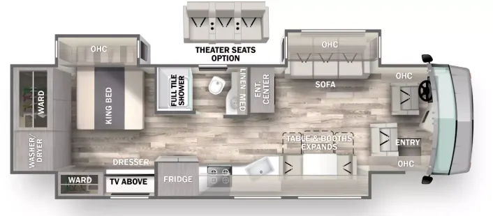 Forest River Charleston 36A floor plan