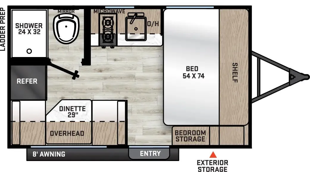 2026 Coachmen Catalina Summit Series 7 134RDX - Floor plan