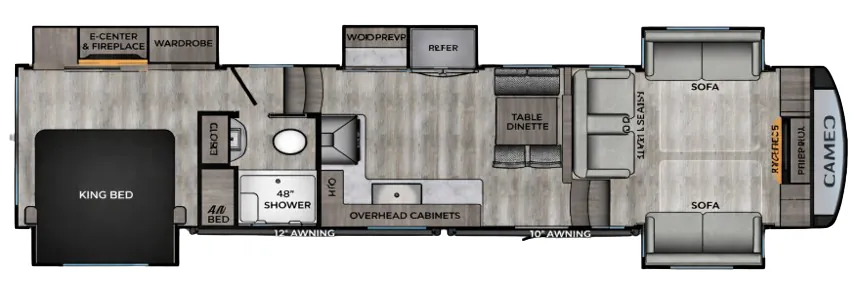 CrossRoads Cameo CE4031FL floor plan