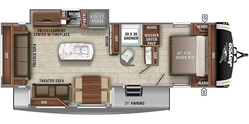 2021 Jayco Eagle HT 274CKDS - Floor plan