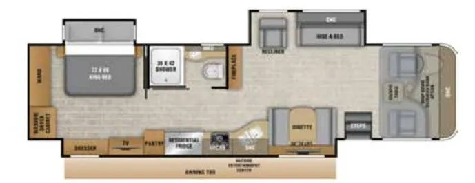 Entegra Coach Emblem 36H floor plan