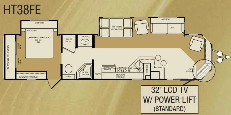 CrossRoads Hampton HT38FE floor plan