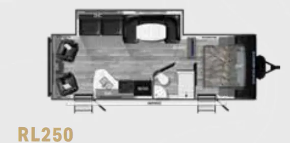 Heartland Pioneer RL250 floor plan