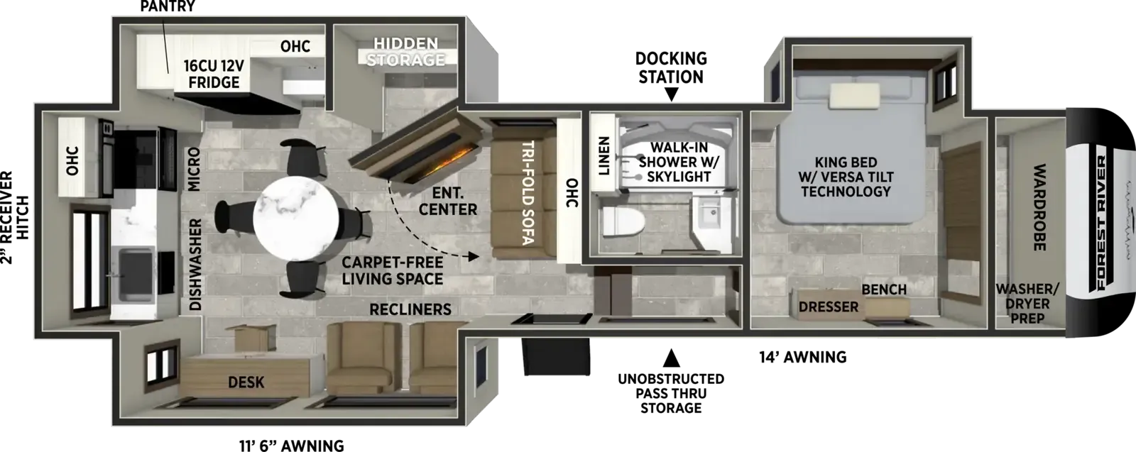 Forest River Impression 301ML floor plan