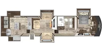 2021 VanLeigh RV Beacon 42RKB floor plan