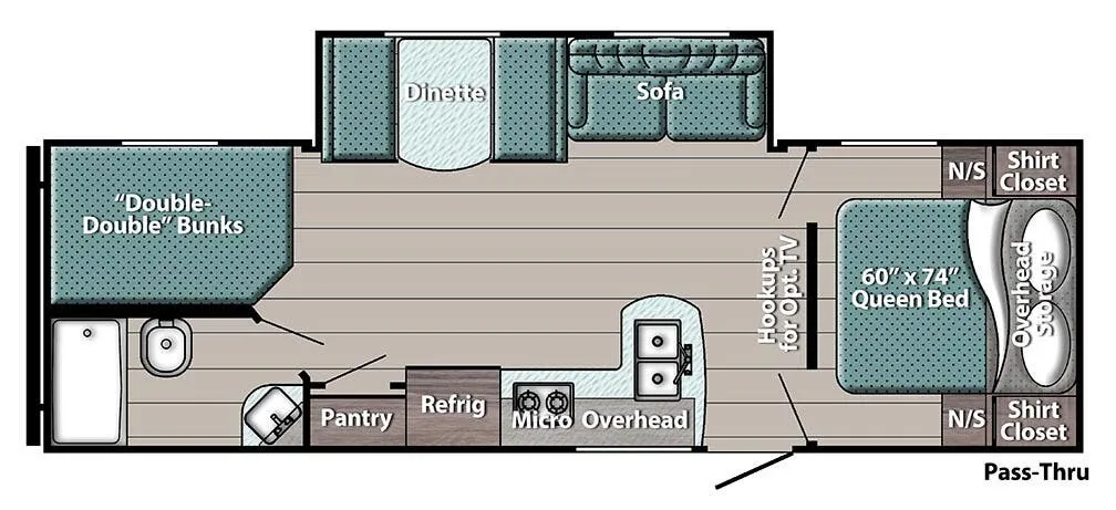 2026 Gulfstream Ameri Lite 269BH - Floor plan