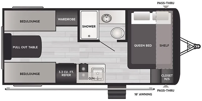 Keystone Springdale Classic Single 2200BH floor plan