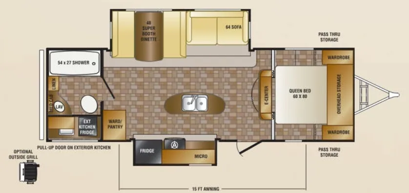 CrossRoads Sunset Trail Reserve ST26RB floor plan