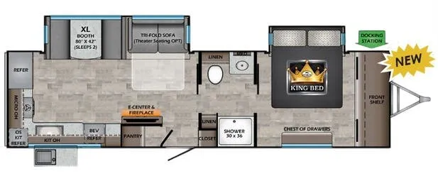 2022 CrossRoads Sunset Trail Super Lite 309RK floor plan