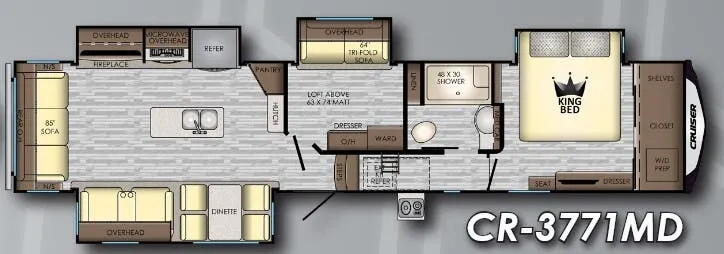 CrossRoads Cruiser 3771MD floor plan